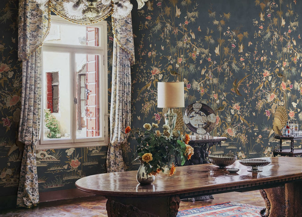 Chinoiserie Garden Wallpaper