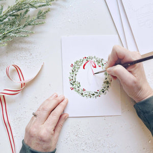 Christmas Cheer Paintable Notecards by Emily Lex Studio