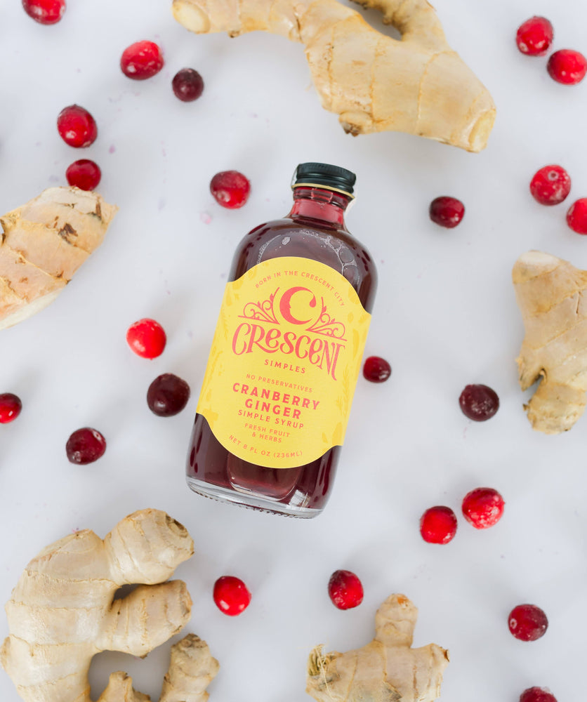 Cranberry Ginger Simple Syrup by Crescent Simples