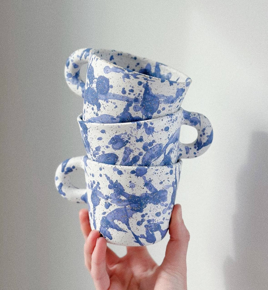 Splatter Cappuccino Mug by Pepper Stone Ceramics