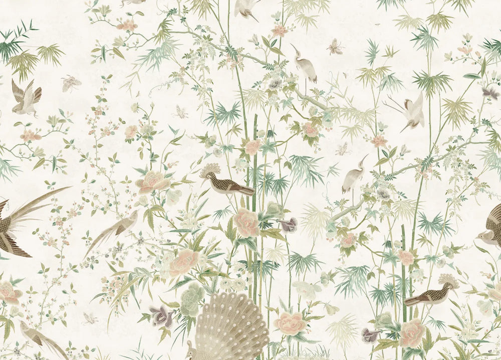 Chinoiserie Garden Wallpaper