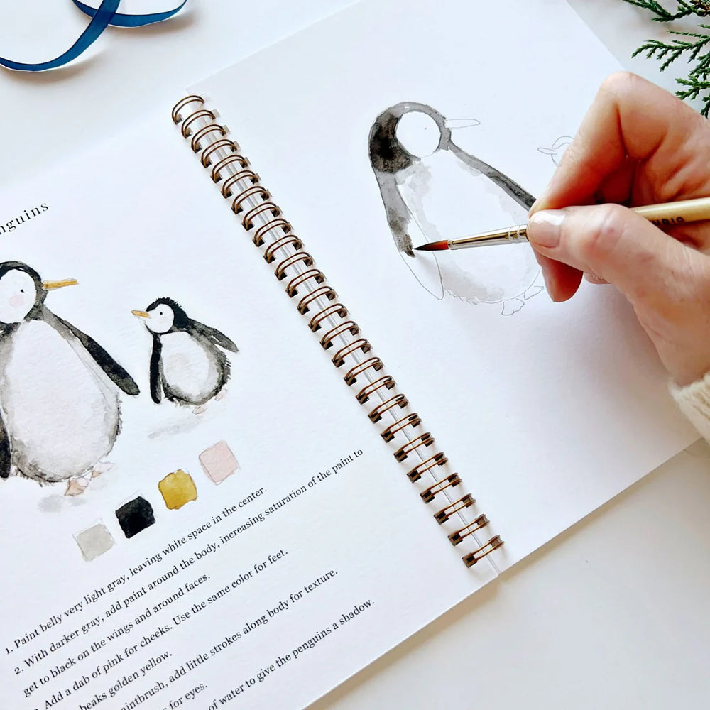 Winter Watercolor Workbook by Emily Lex Studio