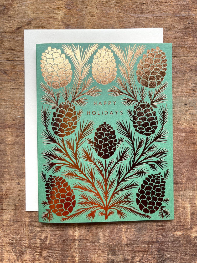 Happy Holidays Foil Stamped Card