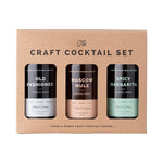 Craft Cocktail Mixer Syrup 3-Pack Set
