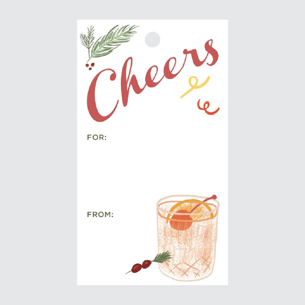 Holiday Cocktails Gift Tags by REVEL & Co.