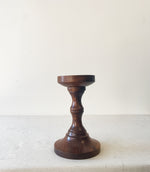 Vintage Wooden Pillar Candleholder