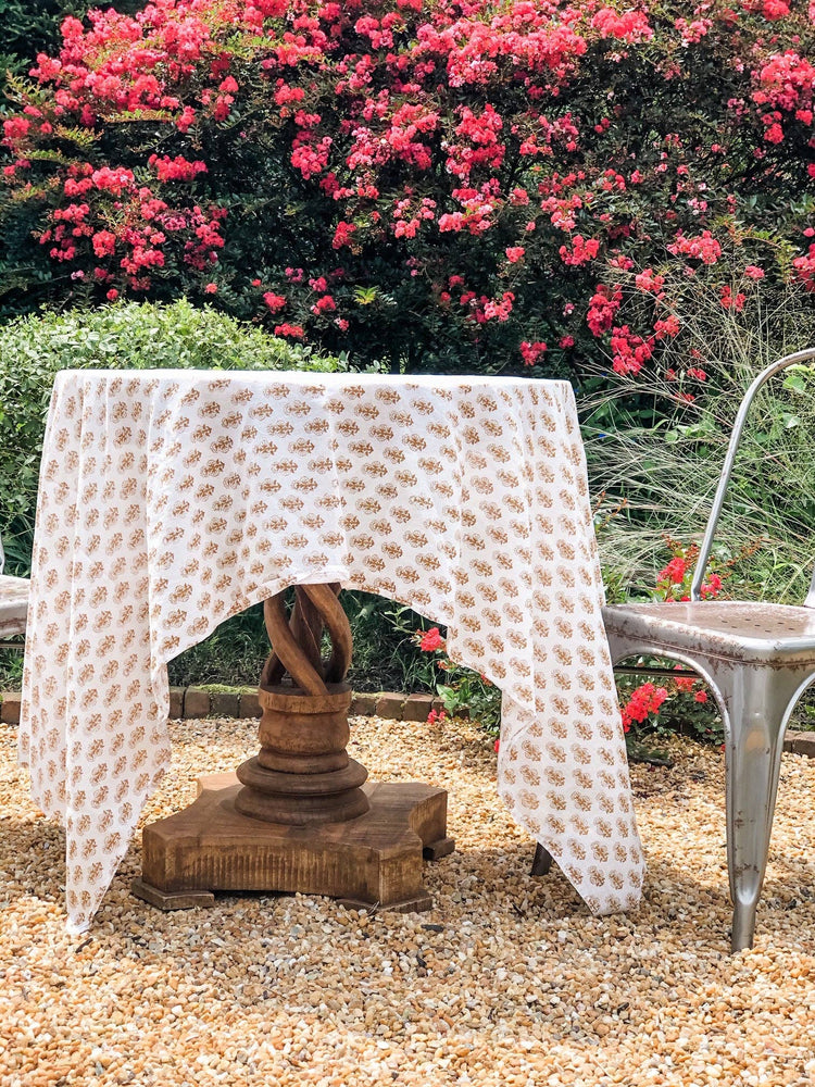 Talelayo Tablecloth | Kolkata Brown - 46 x 78