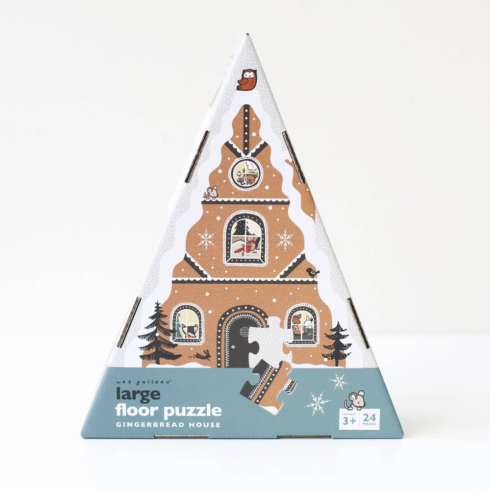 Gingerbread House Holiday Floor Puzzle