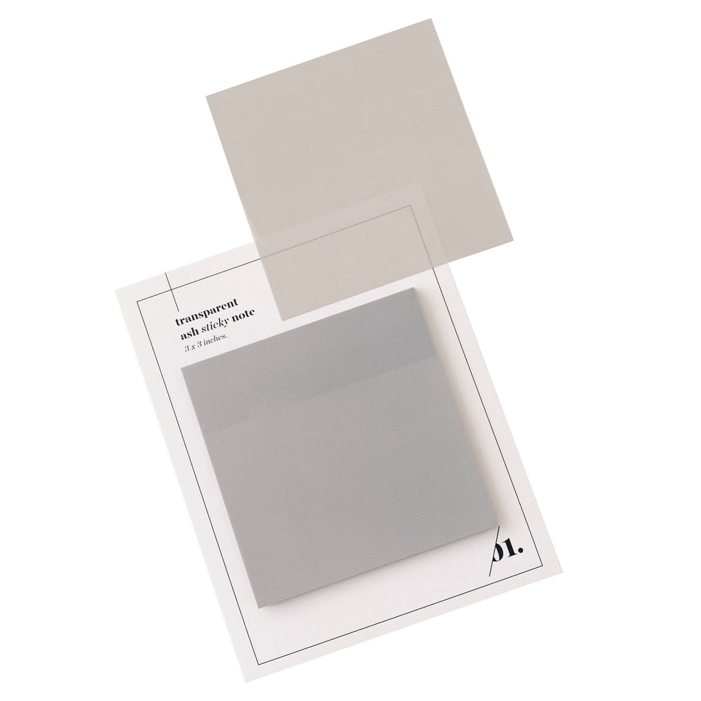 Transparent Sticky Notes from Cloth & Paper | Ash