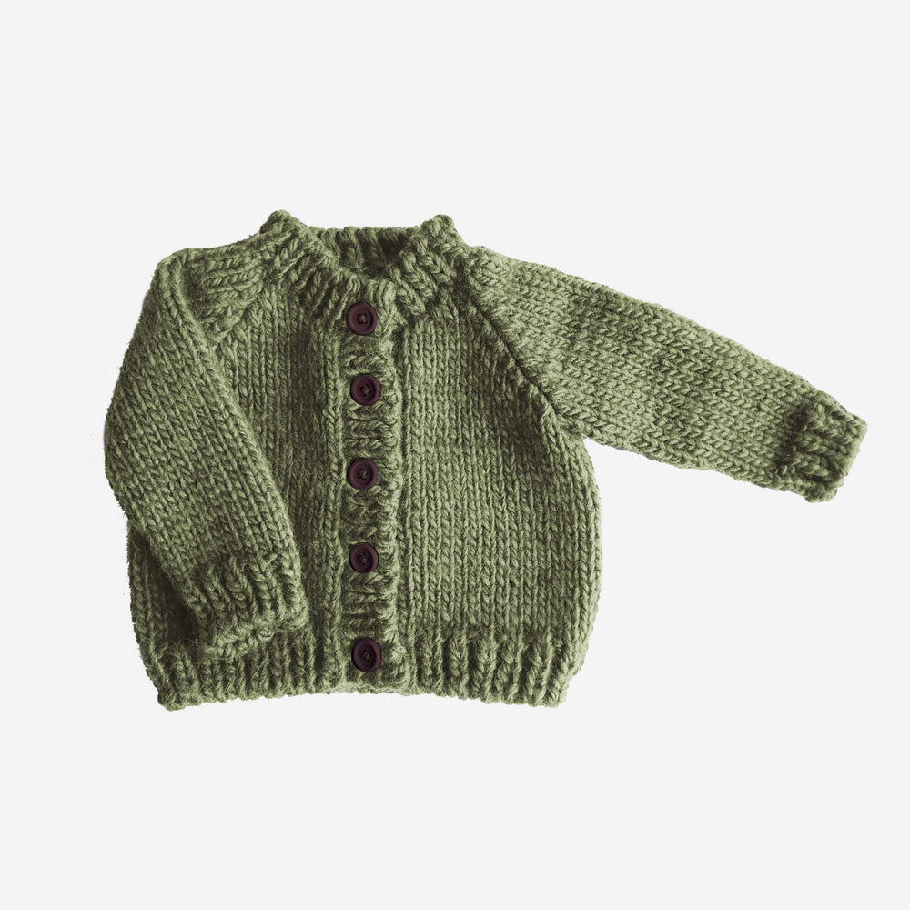 Button-Up Cardigan, Olive