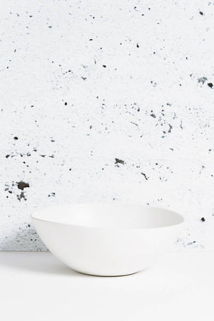 Stoneware Serving Bowl | Matte White