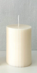 Wide Pillar Pleated Candle