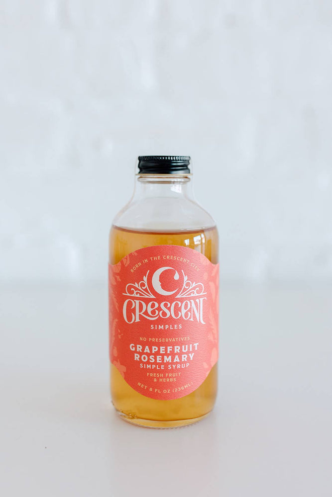 Grapefruit Rosemary Simple Syrup by Crescent Simples