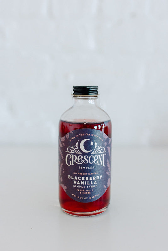 Blackberry Vanilla Simple Syrup by Crescent Simples