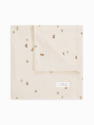 Swaddle Blanket - Ski Trails / Forest