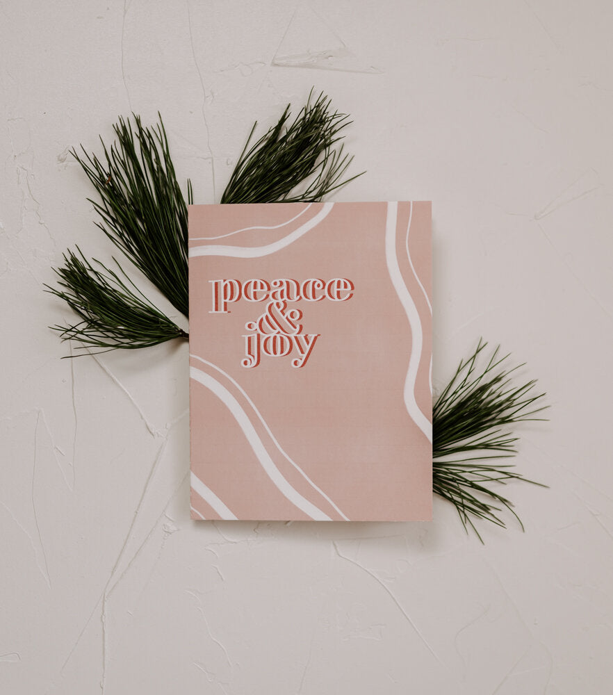 Peace & Joy Card by Tortoise Designs