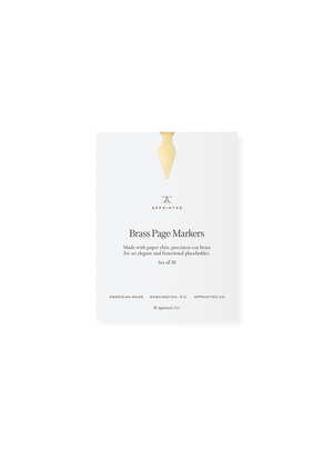 
            
                Load image into Gallery viewer, Brass Page Markers
            
        