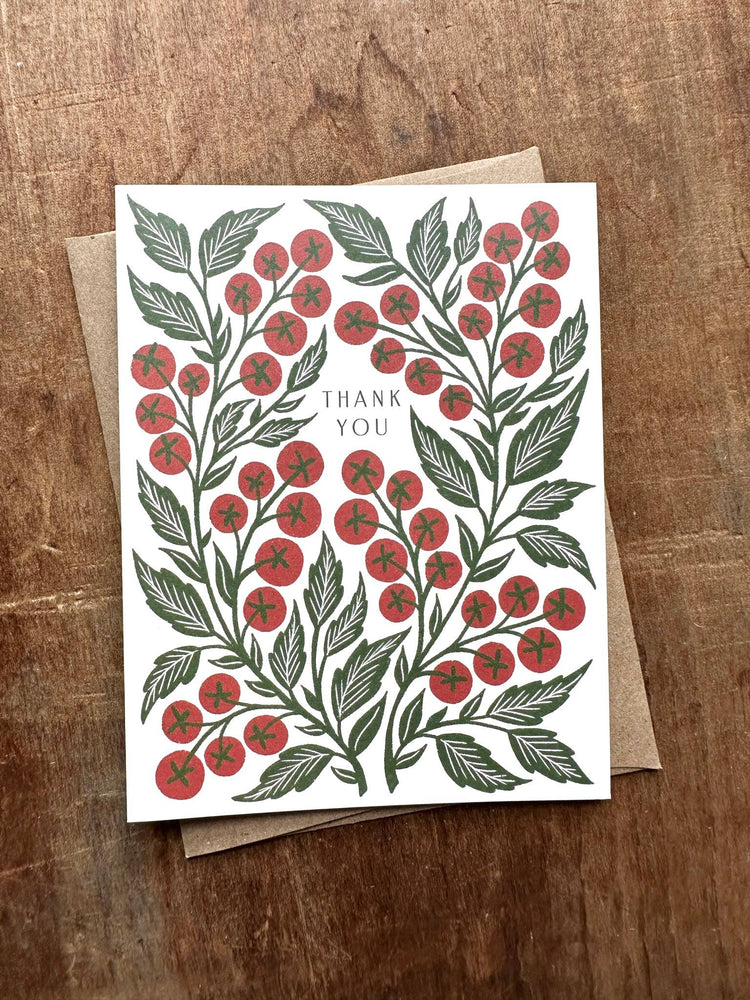 Thank You Offset Printed Card by Katharine Watson