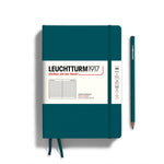 LEUCHTTURM1917 - Notebook - Medium (A5): Ruled / Hardcover / Pacific Green