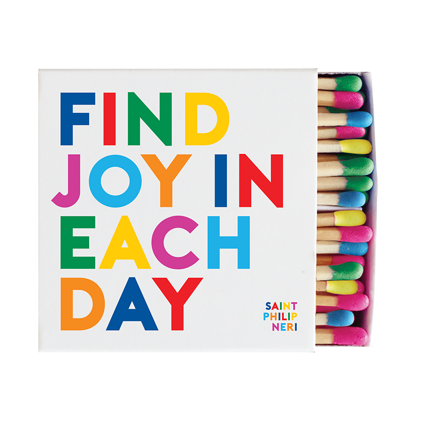 Find Joy In Each Day Matchbox (Saint Philip Neri)