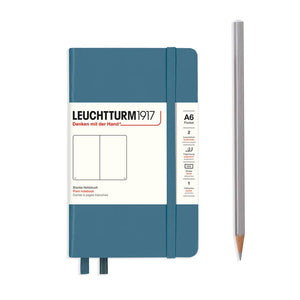 
            
                Load image into Gallery viewer, LEUCHTTURM1917 - Notebook - Pocket (A6): Plain / Hardcover / Stone Blue
            
        